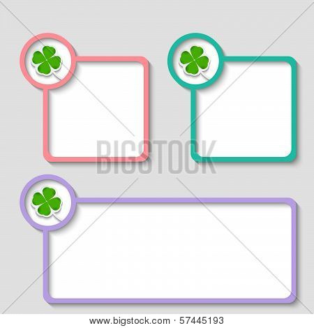 Colored Frame For Any Text With Cloverleaf