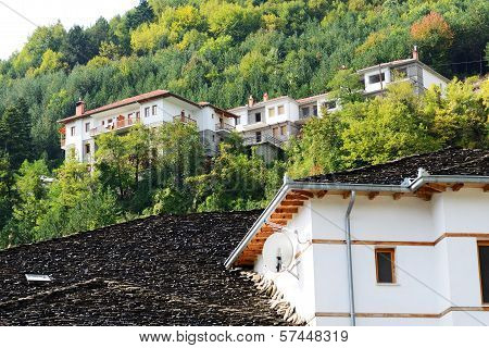 The Houses In Metsovo Greek Village, Greece