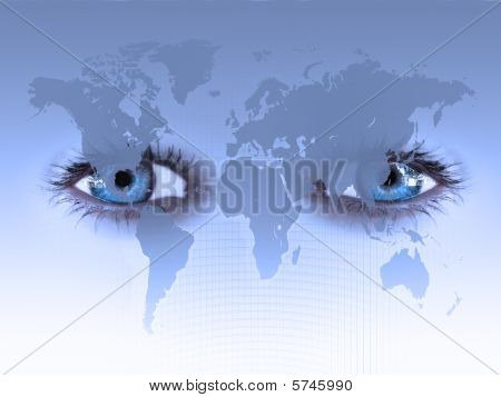 sehen Sie die Welt