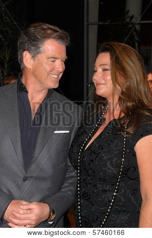 Pierce Brosnan and Keely Shaye Smith  at 