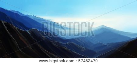 Mountains.