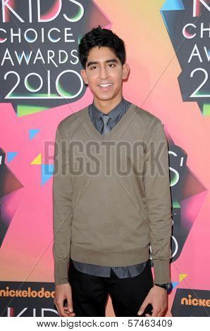 Dev Patel at the Nickelodeon's 23rd Annual Kids' Choice Awards, UCLA's Pauley Pavilion, Westwood, CA 03-27-10