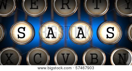 SAAS on Old Typewriter's Keys.