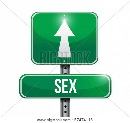 Sex Road Sign Illustration Design