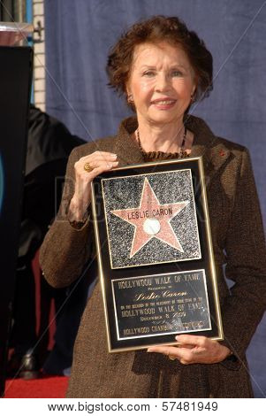 Leslie Caron at the star ceremoney for Leslie Caron into the Hollywood Walk of Fame, Hollywood, CA. 12-08-09