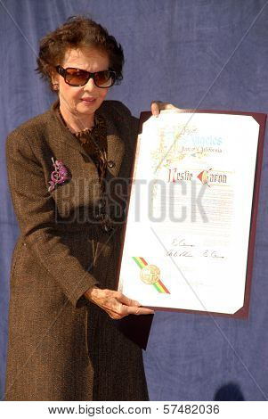 Leslie Caron  at the star ceremoney for Leslie Caron into the Hollywood Walk of Fame, Hollywood, CA. 12-08-09
