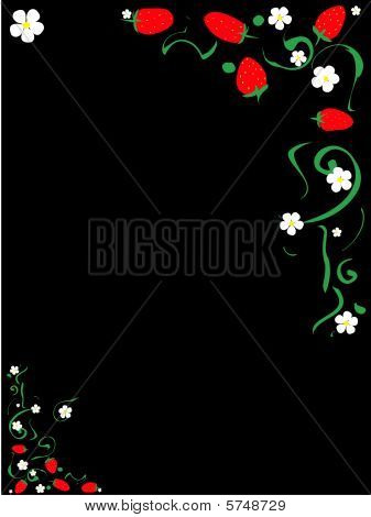 motif de fraises