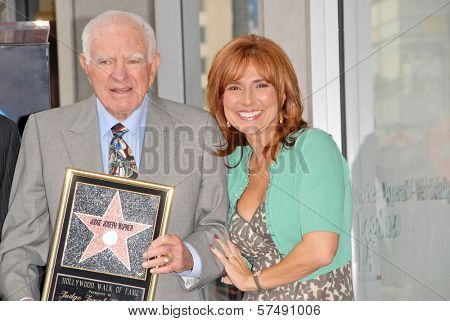 Judge Joseph A. Wapner and Judge Marilyn Milian at the induction ceremony of Judge Joseph A.Wapner into the Hollywood Walk of Fame, Hollywood, CA. 11-12-09