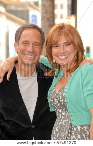 Harvey Levin and Judge Marilyn Milian at the induction ceremony of Judge Joseph A.Wapner into the Hollywood Walk of Fame, Hollywood, CA. 11-12-09