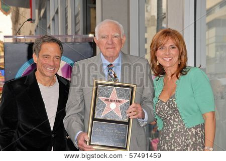 Harvey Levin, Judge Joseph A. Wapner and Judge Marilyn Milian at the induction ceremony of Judge Joseph A.Wapner into the Hollywood Walk of Fame, Hollywood, CA. 11-12-09