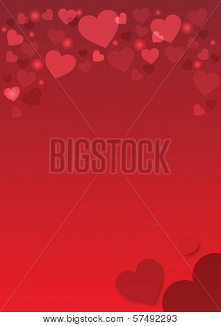 Red Heart Background