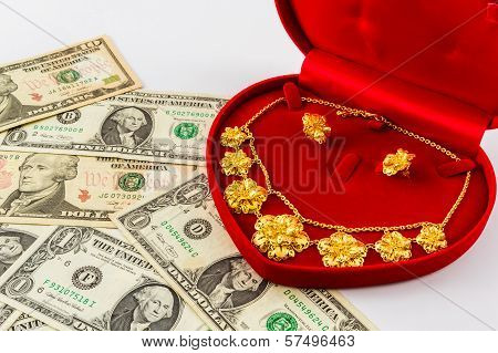 Wedding Gold Jewelry For Bride.
