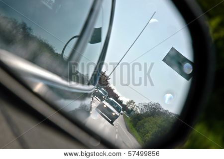 Reflection from rear window