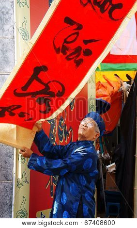 Handwritting At Traditional Culture Fair