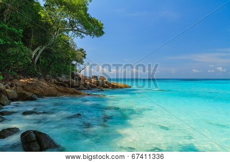 Rock On The Beach At Tachai Island