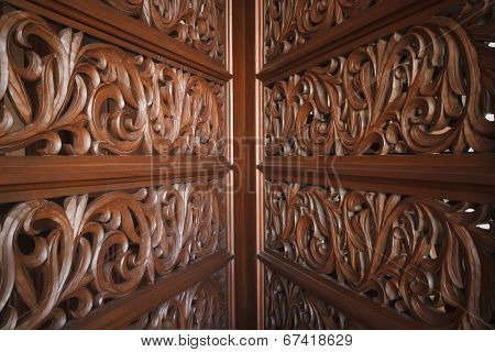 Wooden With With Diminishing Perspective