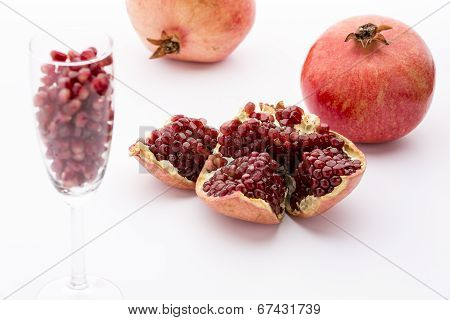 Seeds of the pomegranate, Punica granatum