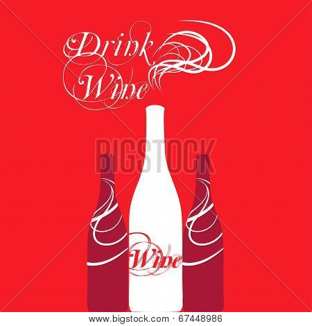 vector wine bottles silhouettes