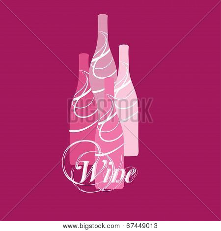 vector wine bottles silhouettes
