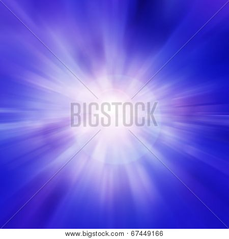 Starburst Blue Abstract Background
