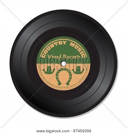 Country music vinyl record