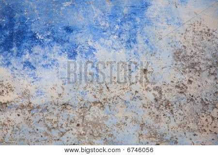 blau Textur Mauer, die alt ist beschädigt und ist sehr alt.