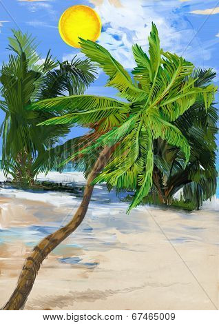 Digital Painting: Palms