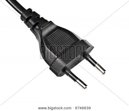 Czarny wtyczki elektrycznej
