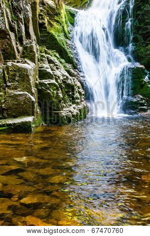 Poland. The Karkonosze National Park (biosphere Reserve) - Kamienczyk Waterfall