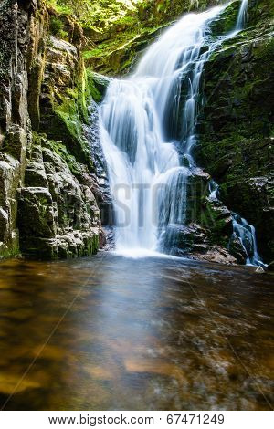 Poland. The Karkonosze National Park (biosphere Reserve) - Kamienczyk Waterfall