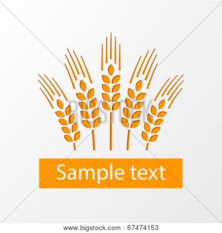 Wheat Ears Emblem Eps10