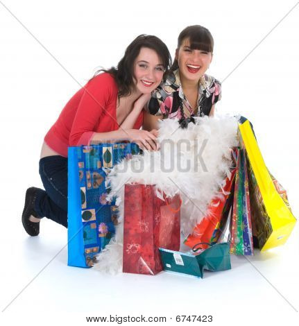 expressive Mädchen einkaufen