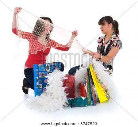 expressive Mädchen einkaufen