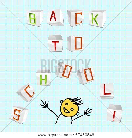 Back to school - vector illustration