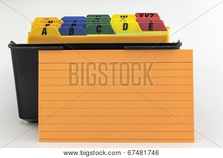 Name Filer With Orange Card
