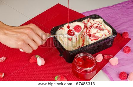 Pouring Syrup