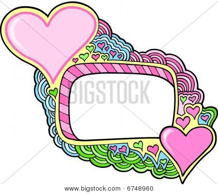 San Valentino Doodle disegno a matita
