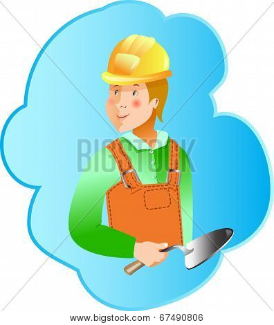 Skills Builder profession on blue background