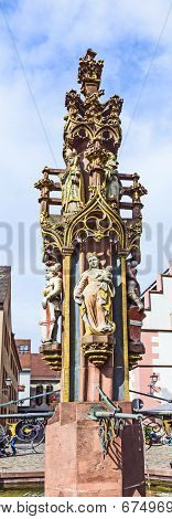 Gothic Fountain Fragment, Freiburg, Germany
