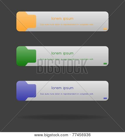 Modern, Clear Template, Rectangle (brick) Shape. Can Be Used For Infographics, Websites Elements, Pr