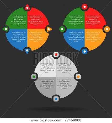 Modern, Clear Template, Rectangle (brick) Shape. Can Be Used For Infographics, Websites Elements, Pr
