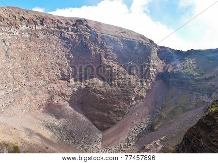 The Crater Of Vesuvius