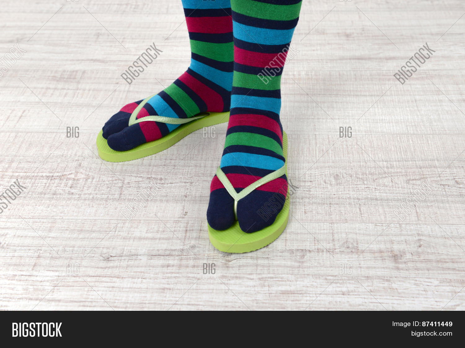 Female Feet Socks Pink Image & Photo (Free Trial) | Bigstock