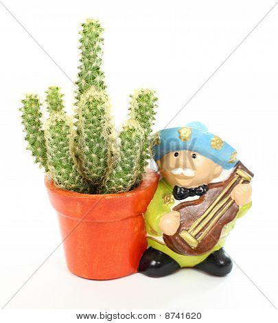 선인장과 Mariachi 플레이어