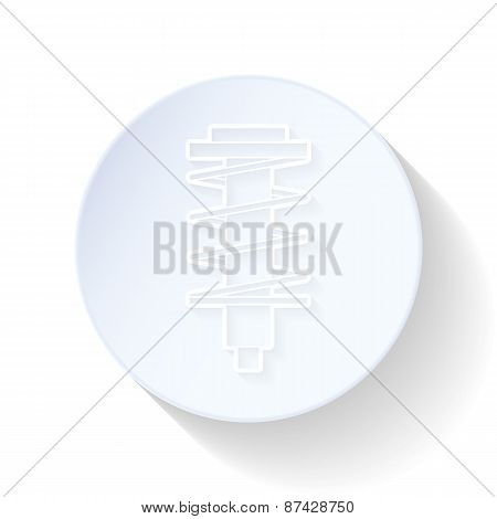 Shock Absorber Thin Lines Icon