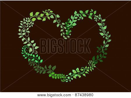 Heart from leavs