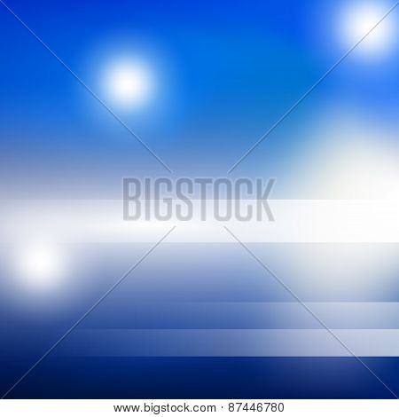 Blue bright light background vector illustration