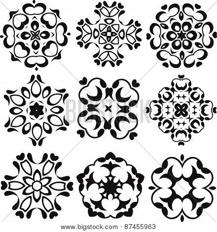 Calligraphic decorative elements