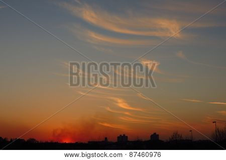 The sky after sunset