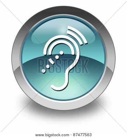 Icon, Button, Pictogram Hearing Impairrment